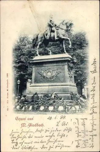 Ak Mönchengladbach im Ruhrgebiet, Reiterdenkmal