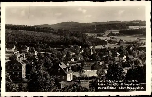 Ak Bad Brambach im Vogtland, Gesamtansicht mit Kapellenberg