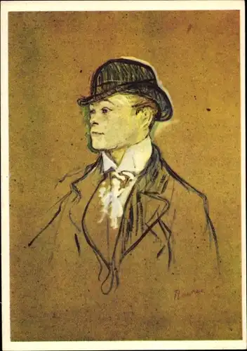 Künstler Ak de Toulouse Lautrec, Henri, Kopf eines Stallburschen