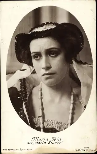 Ak Schauspielerin Maria Fein, Maria Stuart