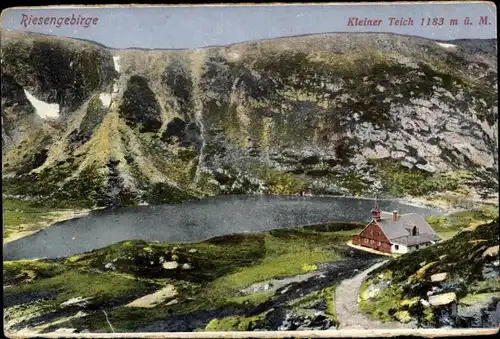 Ak Riesengebirge Schlesien, Kleine Teichbaude, Schronisko Samotnia