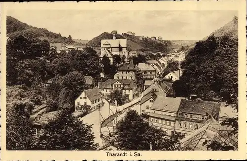 Ak Tharandt im Erzgebirge, Bahnhwirtschaft, Teilansicht