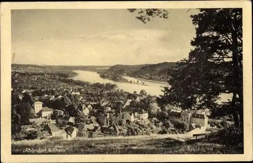 Ak Rhöndorf Bad Honnef Rhein Sieg Kreis, Gesamtansicht