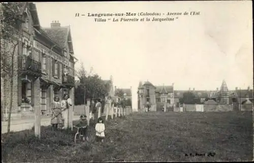 Ak Langrune sur Mer Calvados, Avenue de l'Est, Villas La Pierrette et la Jacqueline