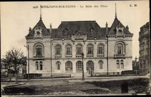 Ak Boulogne sur Seine Hauts de Seine, La Salle des Fetes