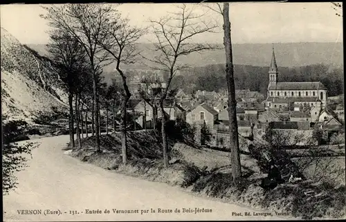 Ak Vernon Eure, Entrée de Vernonnet, Route de Bois Jerome