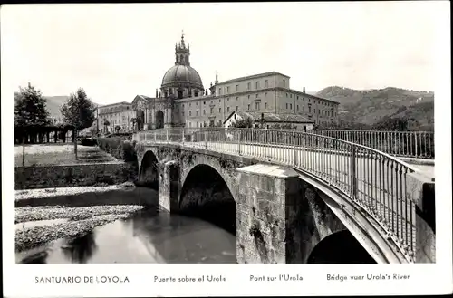 Ak Loyola Baskenland Spanien, Santuario, Puente sobre el Urola