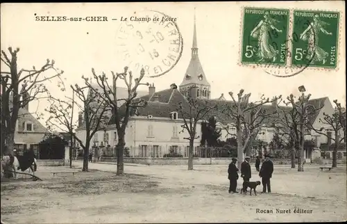 Ak Selles sur Cher Loir et Cher, Le Champ de Foire