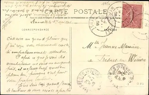 Ak Euville Meuse, Postes