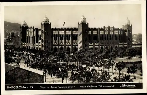 Ak Barcelona Katalonien Spanien, Placa de Toros Monumental