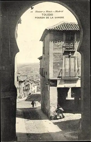 Ak Toledo Kastilien La Mancha Spanien, Posada de la Sangre