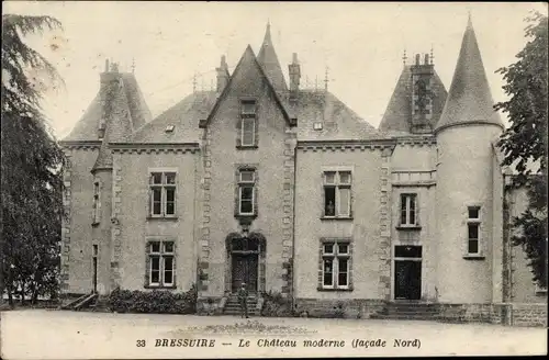 Ak Bressuire Deux Sèvres, Le Chateau moderne, facade Nord