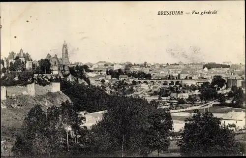 Ak Bressuire Deux Sèvres, vue generale