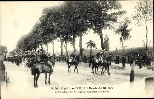 Ak Saint Cyr l Ecole Yvelines, SM Alphonse XIII a l'Ecole de Saint Cyr