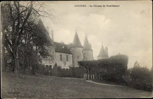 Ak Coussey Vosges, Le Chateau de Bourlemont