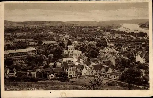 Ak Rhöndorf am Rhein Bad Honnef, Panorama vom Ort