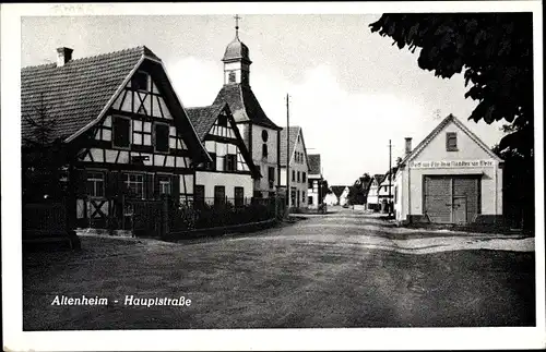 Ak Altenheim Neuried in Baden Württemberg, Hauptstraße