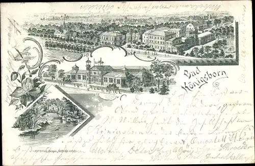 Litho Bad Königsborn Unna im Ruhrgebiet, Panorama