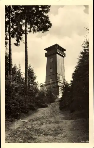 Ak Schönberg am Kapellenberg Bad Brambach im Vogtland, Kapellenbergturm