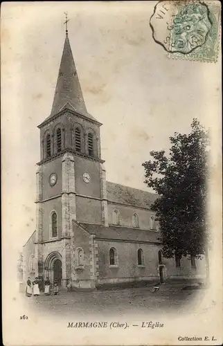 Ak Marmagne Cher, Eglise