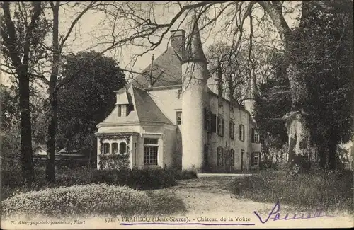 Ak Prahecq Deux Sèvres, Chateau de la Voute