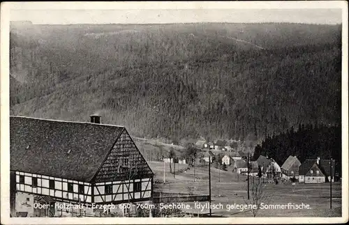 Ak Ober-Holzhau Rechenberg Erzgebirge, Panorama