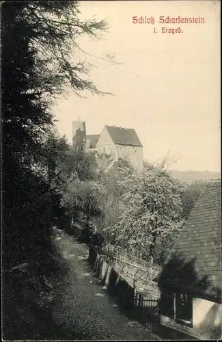 Ak Drebach in Sachsen, Schloss Scharfenstein