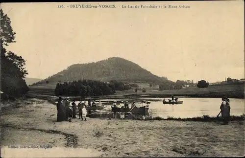 Ak Bruyères Vosges, Le Lac de Pointhaie et le Mont Avison