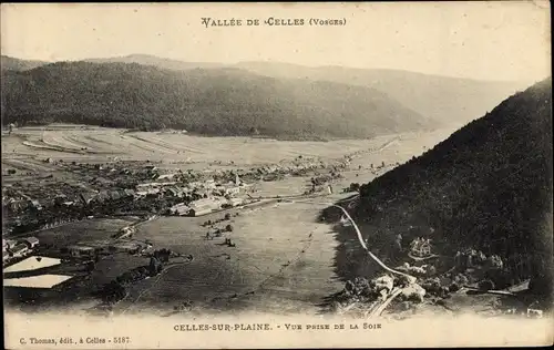 Ak Celles sur Plaine Vosges, Vallée de Celles, Vue Prise de la Soie