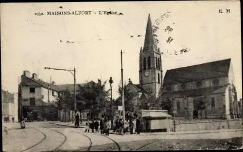 Ak Maisons Alfort Val de Marne, L'Eglise