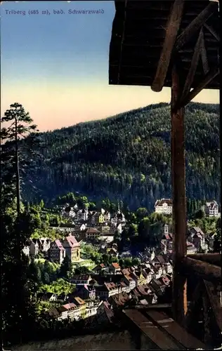 Ak Triberg im Schwarzwald, Blick auf den Ort