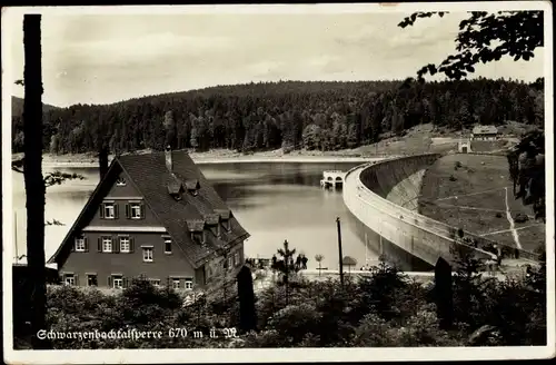 Ak Forbach im Schwarzwald Baden, Schwarzenbachtalsperre