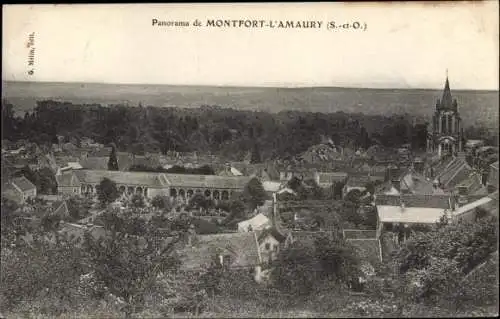 Ak Montfort l'Amaury Yvelines, Panorama