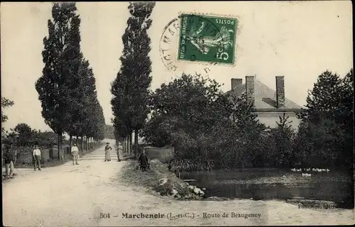 Ak Marchenoir Loir et Cher, Route de Beaugency