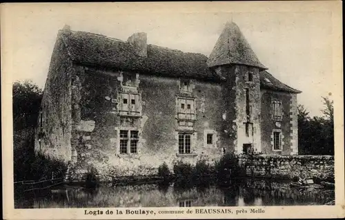 Ak Beaussais Melle Deux Sèvres, Logis de la Boulaye