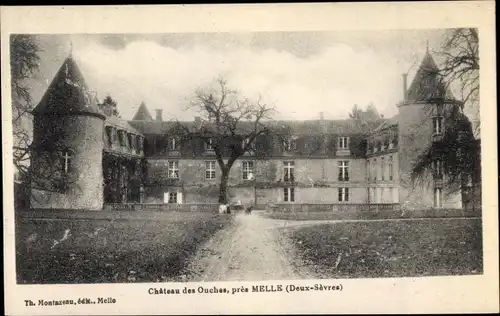 Ak Melle Deux Sèvres, Chateau des Ouches