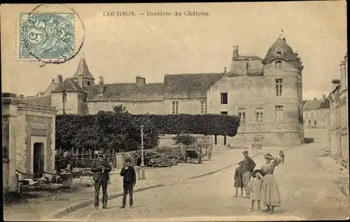 Ak Courson Yonne, Derrière du Chateau