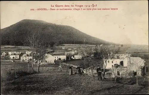 Ak Anozel Vosges, Dans ce malheureux village il ne reste plus une maison intacte