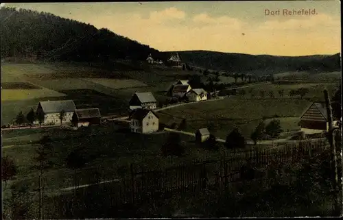 Ak Rehefeld Zaunhaus Altenberg Osterzgebirge, Blick auf das Dorf