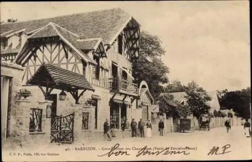 Ak Barbizon Seine et Marne, Grand Hotel des Charmettes, Foret de Fontainebleau