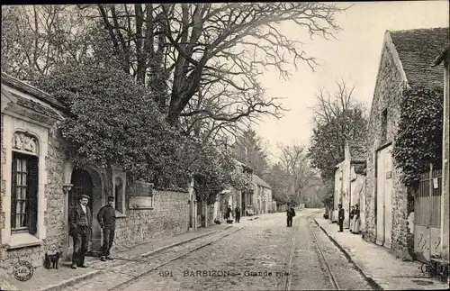 Ak Barbizon Seine et Marne, Grande Rue