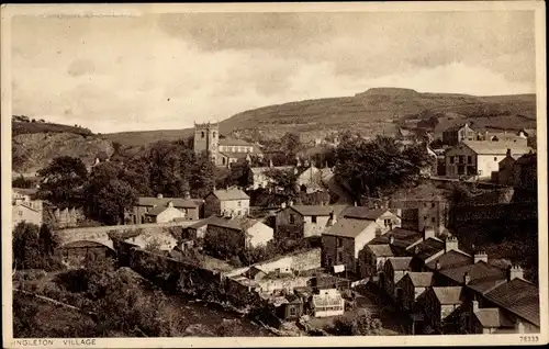 Ak Ingleton North Yorkshire, Village, View