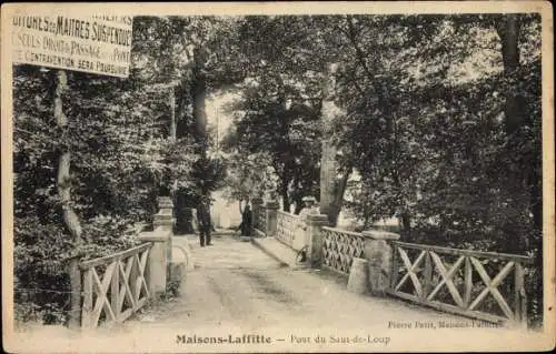 Ak Maisons Laffitte Yvelines, Pont du Saut de Loup