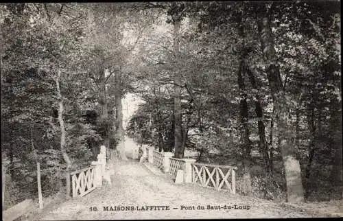 Ak Maisons Laffitte Yvelines, Pont du Saut du Loup