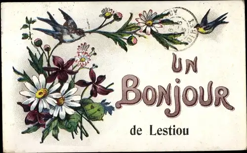 Ak Lestiou Loir et Cher, Un Bonjour