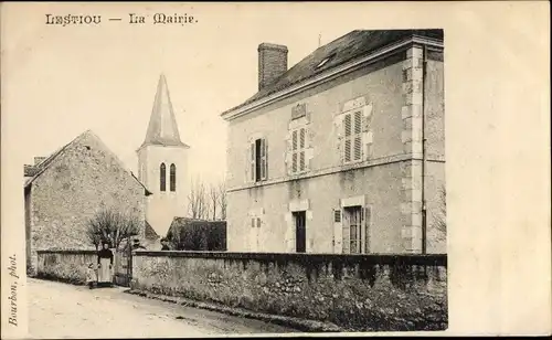 Ak Lestiou Loir et Cher, Mairie, Eglise