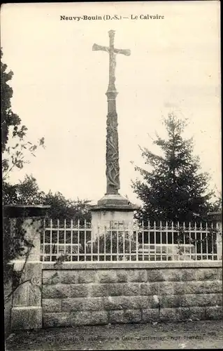 Ak Neuvy Bouin Deux Sèvres, Le Calvaire