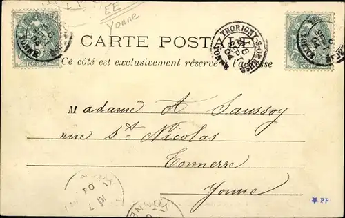 Ak Thorigny sur Oreuse Yonne, L'Abreuvoir