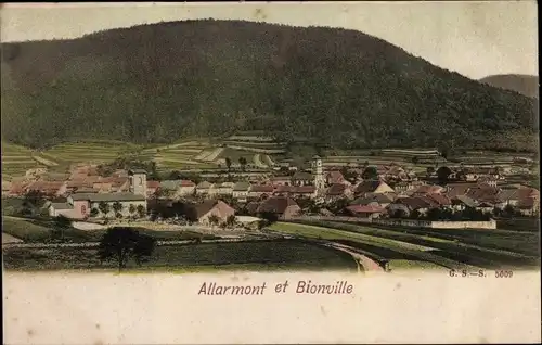 Ak Allarmont Vosges, Panorama