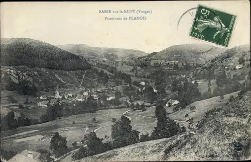 Ak Basse sur le Rupt Vosges, Panorama de Planois